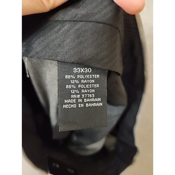 Axist Straight Leg Dress Pants Mens 33x30 Gray Patterned Performance Stretch NEW - Picture 9 of 10